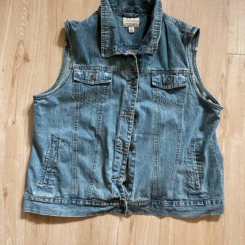 Cabela's Blue Denim Vest